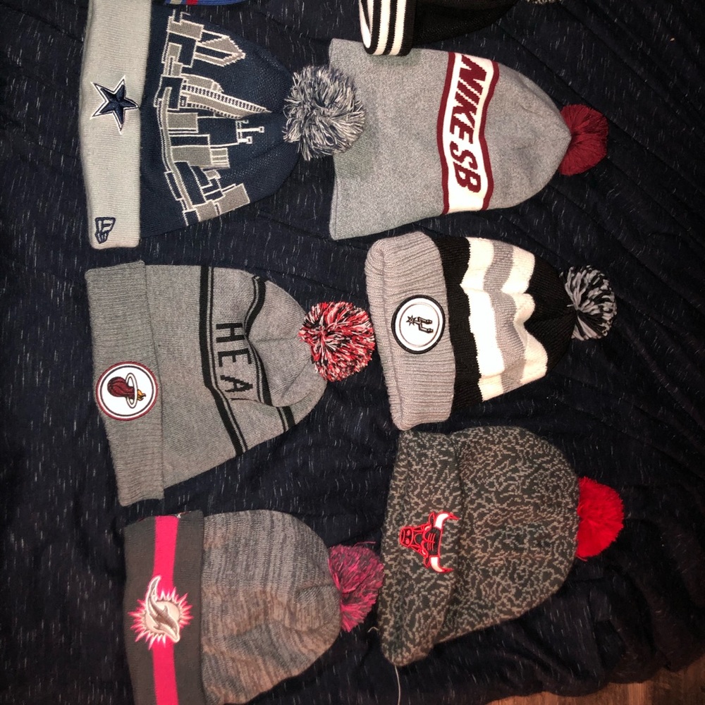 Different brand Beanies